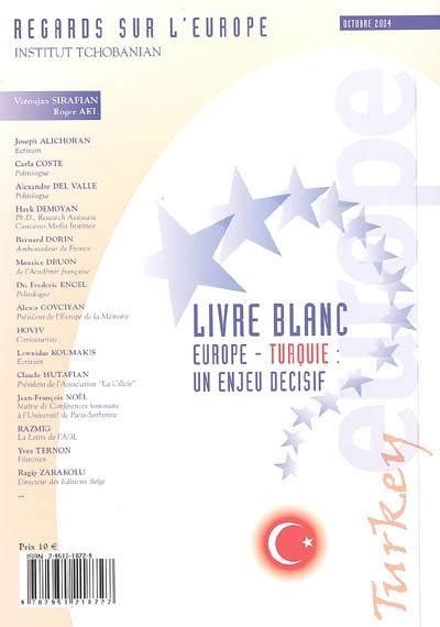 Book cover: Livre blanc Europe-Turquie